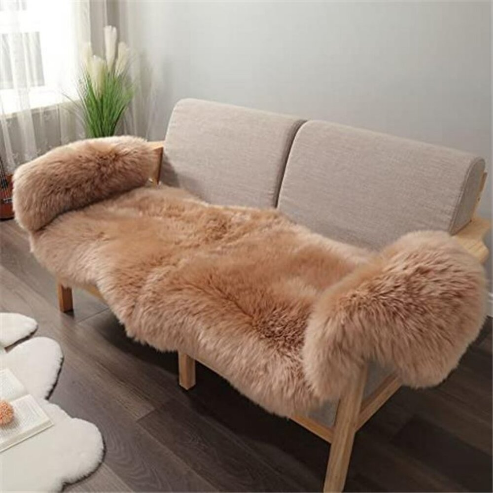 Premium Genuine Fur Sheepskin Rug Real Australia Sheepskin Natural Luxury 2x6ft
